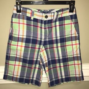 Polo boys plaid shorts size 12